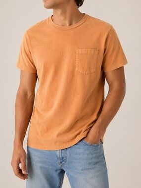 Levi's Vintage Clothing LVC 1950s Sportswear Pocket Tee Apricot Orange Large
